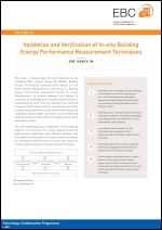 Validation and Verification of In-situ Building Energy Performance Measurement Techniques